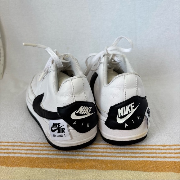 Nike Air Force 1 White with Black Swoosh - Picture 6 of 7